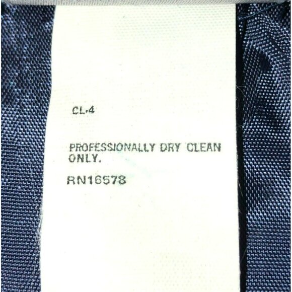 NWT VTG BLUE HOUNDSTOOTH A LINE SKIRT 26" RAFFLES LINEN BLEND FULLY LINE WOMENS - Picture 6 of 6